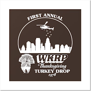 WKRP Thanksgiving Turkey Drop Posters and Art